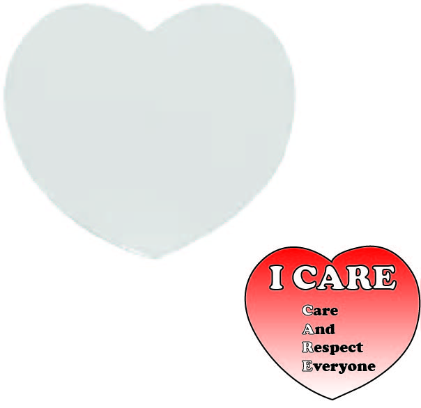 Sublimation Blank 2" Heart Shaped Magnet 10-Pack