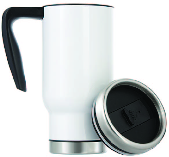 17oz Sublimation Blank Travel Mug - White with Removable Insert