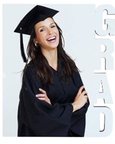 Sublimation Blank GRAD Keychain (6 Pack)