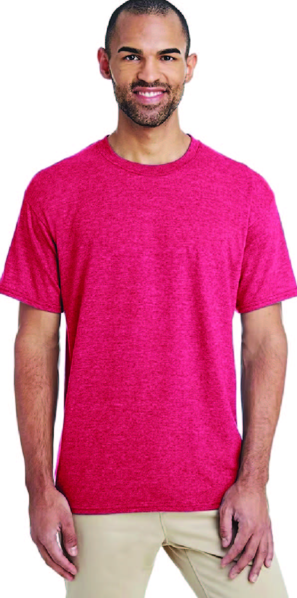 Sublimation BLANK 50/50 T-Shirt - Heather Scarlet Red