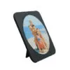 Round puzzle displayed in a frame that was sublimation printed