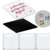 3D Crystal Glass Fridge Magnets Square