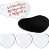 3D Crystal Glass Fridge Magnets - Heart Shape