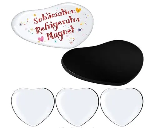 3D Crystal Glass Fridge Magnets - Heart Shape