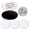 3D Crystal Glass Fridge Magnets - ROUND