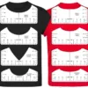 Sublimation T-Shirt Transfer Alignment Ruler (8 Piece) - Image 2