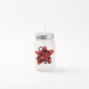15oz Sublimation BLANK Frosted Mason Jar w/ Lid & Straw - Image 3