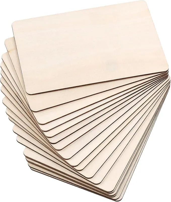 Laser Engraving Wooden Blank - 4" x 6" - 50 PACK