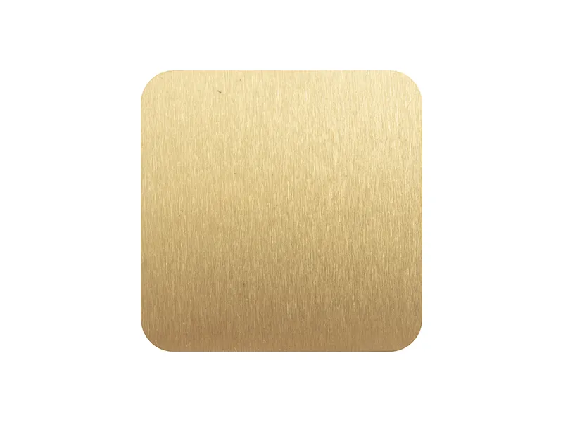 Laser Engraving Stainless Steel Coaster - GOLD