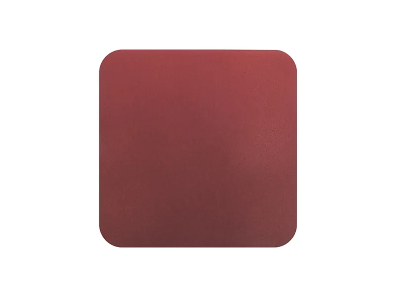 Laser Engraving Stainless Steel Coaster - RED