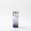 17oz Sublimation BLANK Slim Glass Tumbler w/ Frosted & Dark Blue Gradient - Image 3