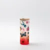 17oz Sublimation BLANK Slim Glass Tumbler w/ Frosted & Red Gradient - Image 3