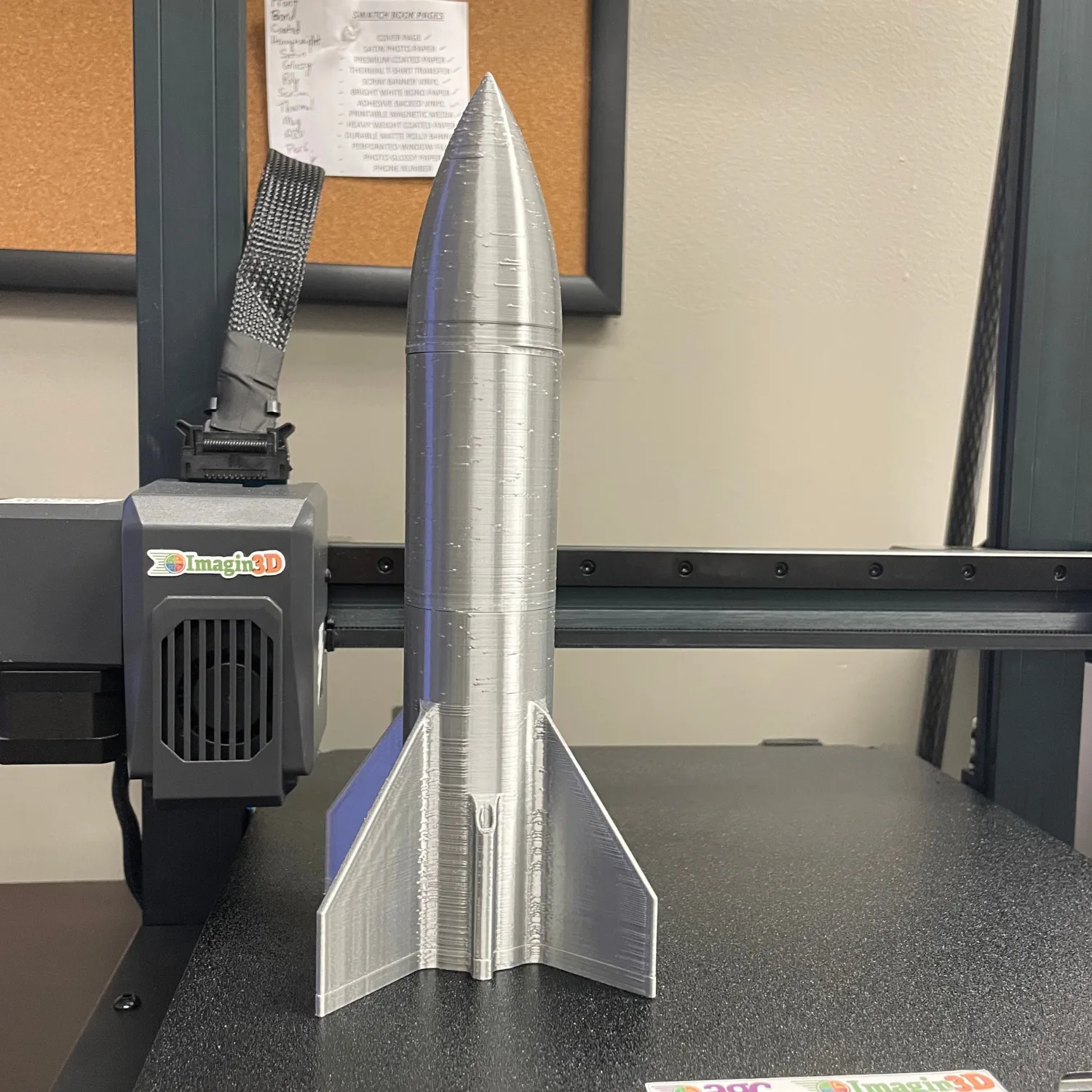 3D printed rocket for STEM classrooms