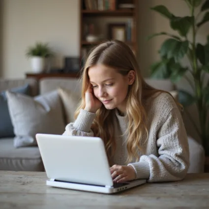 Teenager studying on a laptop at a desk, surrounded by textbooks and notebooks. khan academy edx khan academy khan academy johns hopkins center for talented youth cty coursera girls who code