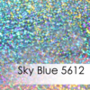 Sky Blue Sparkle Heat Transfer Deco Material