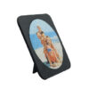Round puzzle displayed in a frame that was sublimation printed