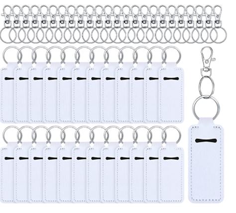 Key Chain-Sublimation Blank Neoprene Chapstick Key Chain