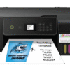 A sublimation printer in use printing a design.