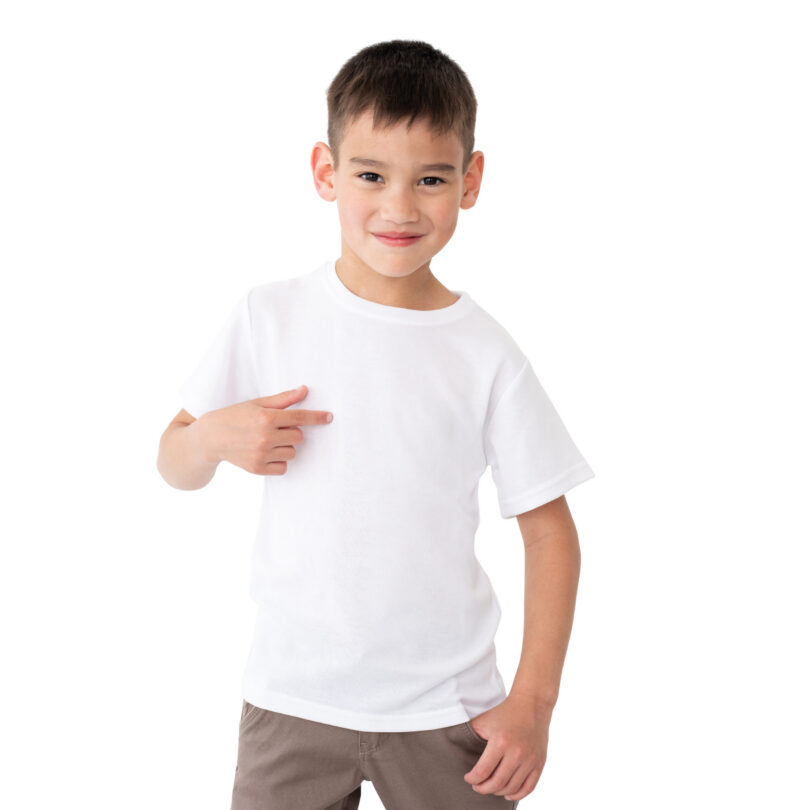 Sublimation BLANK 50/50 T-Shirt - YOUTH SIZES White
