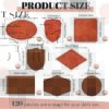 Laser Engraving Blank Adhesive Leather Patch Kit - 120 PIECES - Image 3