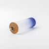 17oz Sublimation BLANK Slim Glass Tumbler w/ Frosted & Dark Blue Gradient - Image 2