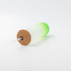 17oz Sublimation BLANK Slim Glass Tumbler w/ Frosted & Green Gradient - Image 2