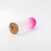 17oz Sublimation BLANK Slim Glass Tumbler w/ Frosted & Magenta Gradient - Image 2