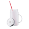 17oz Sublimation BLANK Frosted Mason Jar w/ Handle - Image 3