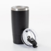 Laser Engraving 20oz Powder Coated Steel Tumbler - BLACK - Image 2