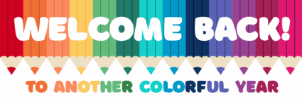 Welcome Back to School Banner - colorful theme