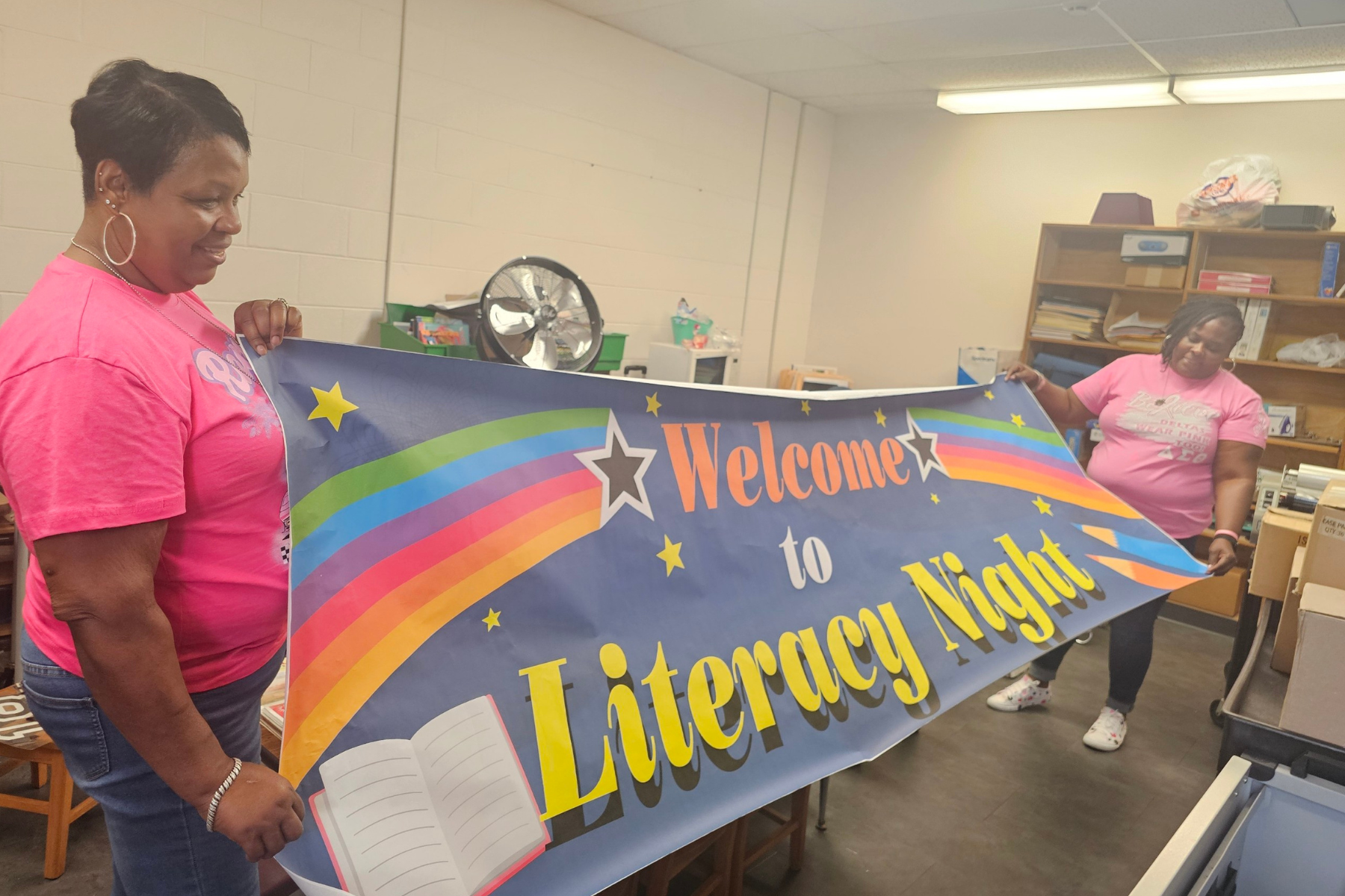 Printed Literacy Night Banner