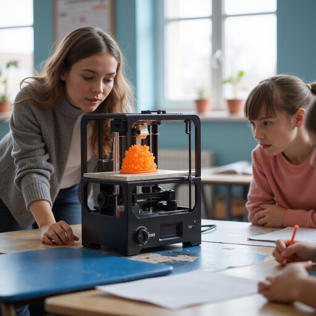 A compact FDM desktop 3D printer printing a small model in a bright school classroom. fdm 3d printing 3d printer 3d printer 3d printers dlp fdm 3d printing 3d printers 3d printers fff 3d printers sla sls 3d printers 3d printer fff 3d printer fdm 3d printer fff fff 3d printers sla 3d printer dlp fused filament fabrication sla sla 3d printer sla sla fff 3d printers 3d printer 3d printer fff